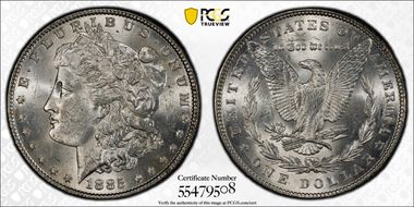 1885 $1 MS62