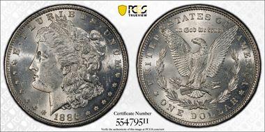 1886 $1 MS63