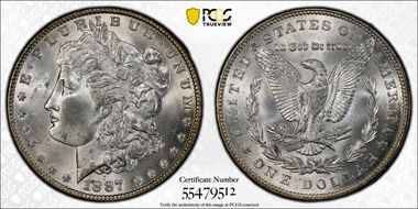 1887 $1 MS64