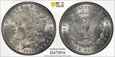 1896 $1 MS64