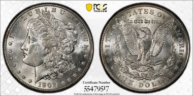 1902-O $1 MS62