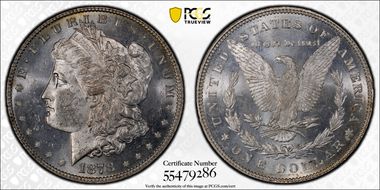 1878 7TF $1 Reverse of 1878 MS63