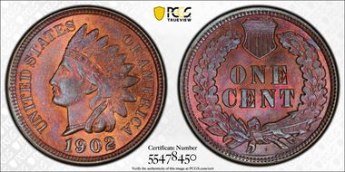 1902 1C MS66+ BN