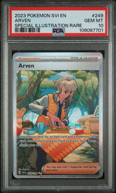Pokemon - 2023 Arven Special Illustration Rare #249 Svi En-Scarlet & Violet PSA 10