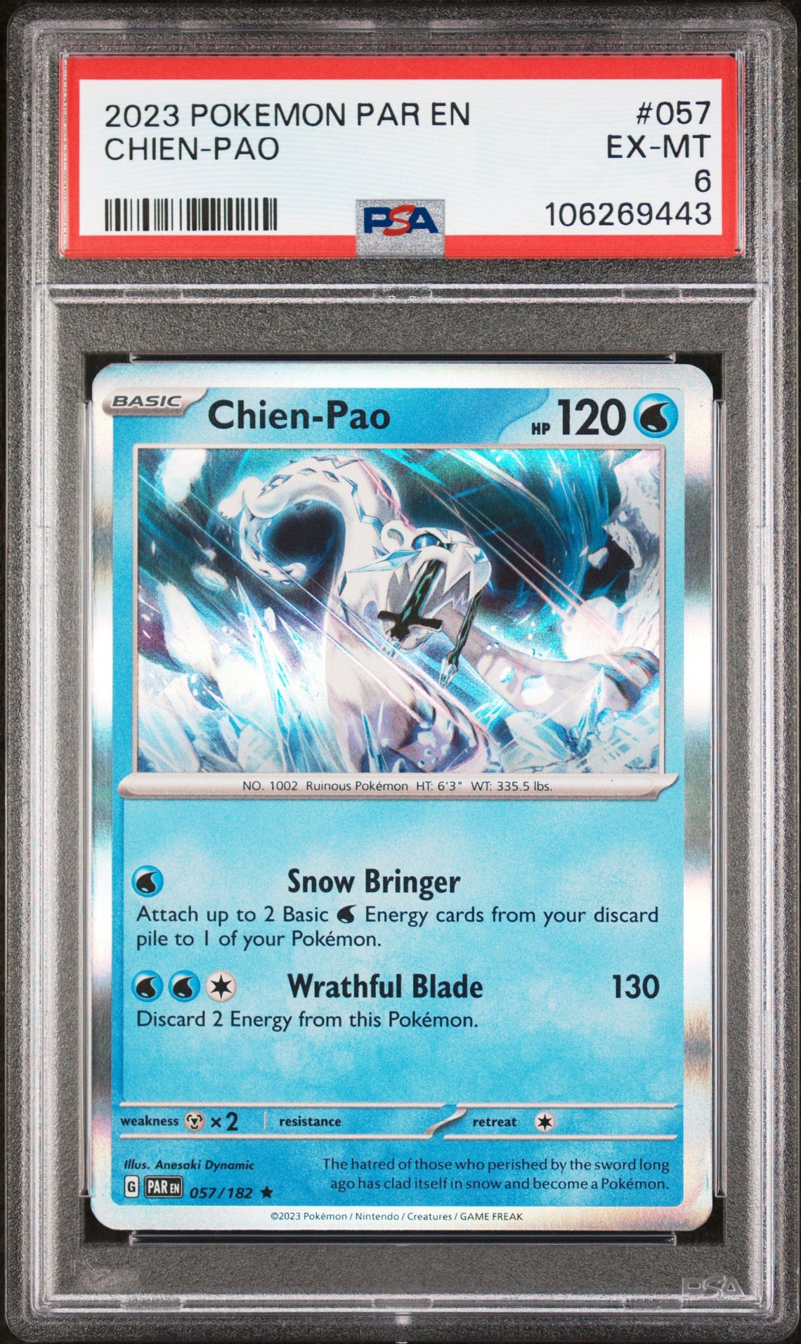 2023 Pokemon #057 Chien-Pao front