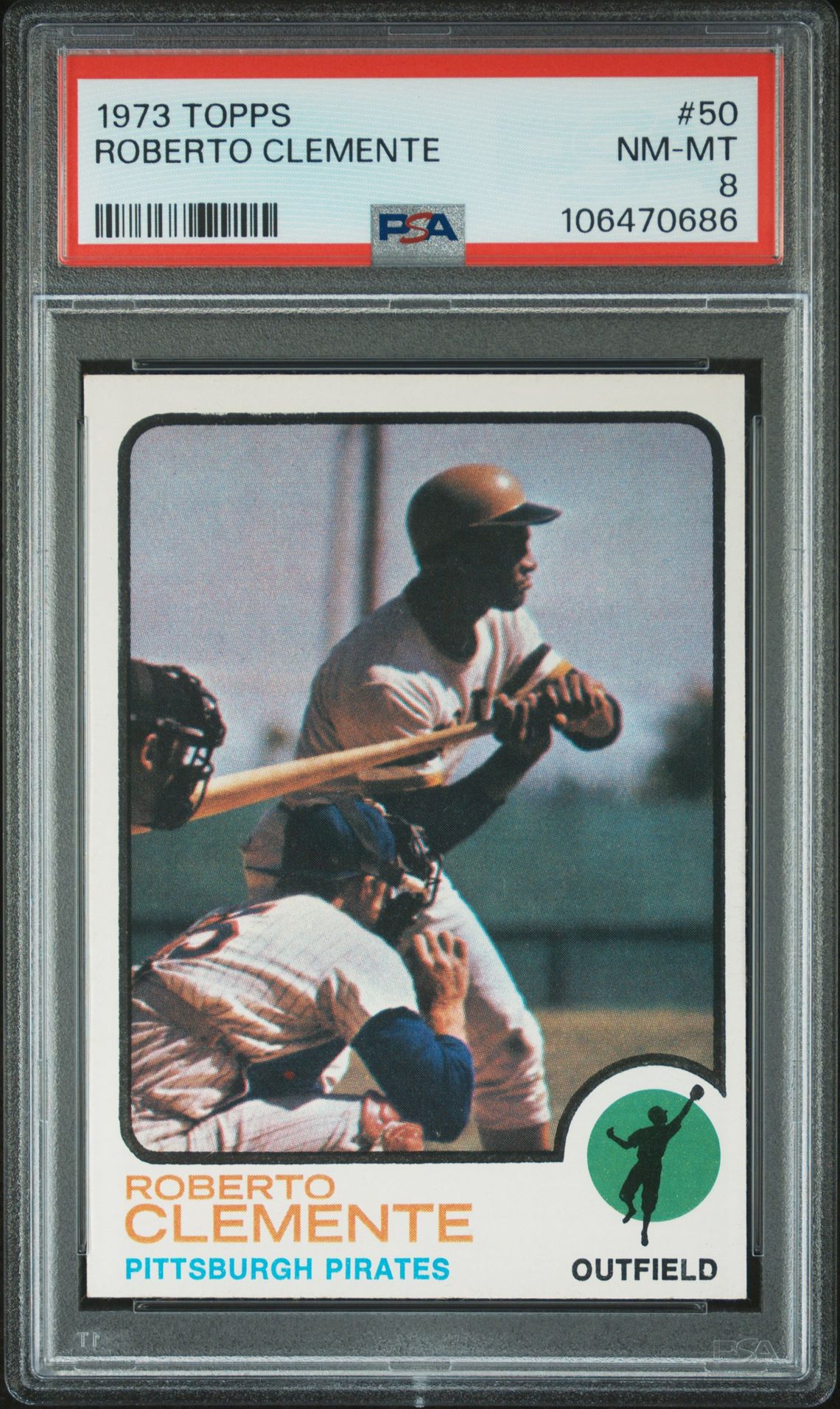1973 Topps Roberto Clemente #50 Nm-Mt 8 front
