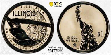 2024-S $1 American Innovation IL Rev PR Steel Plow PR70