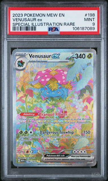 2023 Pokemon Mew En-151 Venusaur Ex #198 (Special Illustration Rare) Mint 9 front