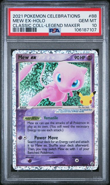 2021 Pokemon Celebrations Classic Collection Mew Ex-Holo #88 (Classic Coll-Legend Maker) Gem Mt 10 front