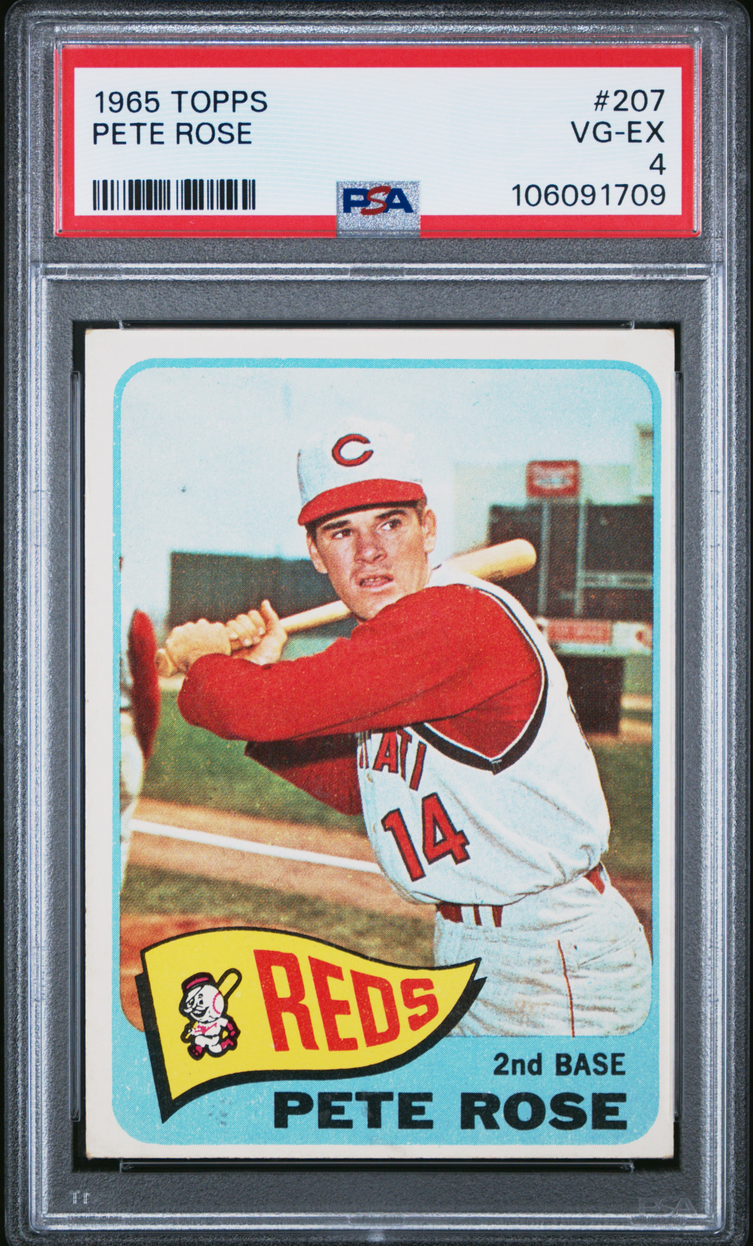 1965 Topps Pete Rose #207 Vg-Ex 4 back