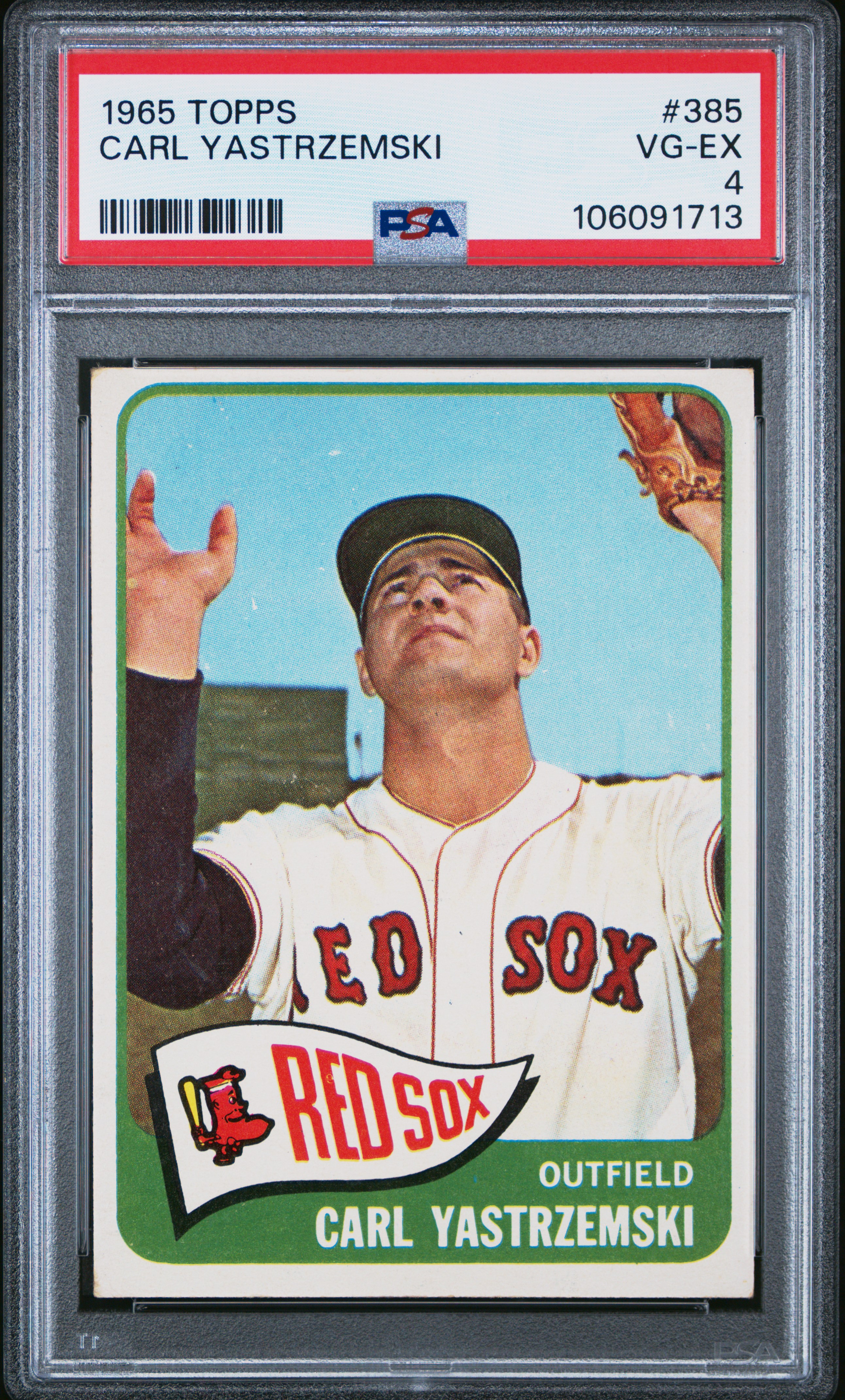 1965 Topps Carl Yastrzemski #385 Vg-Ex 4 back