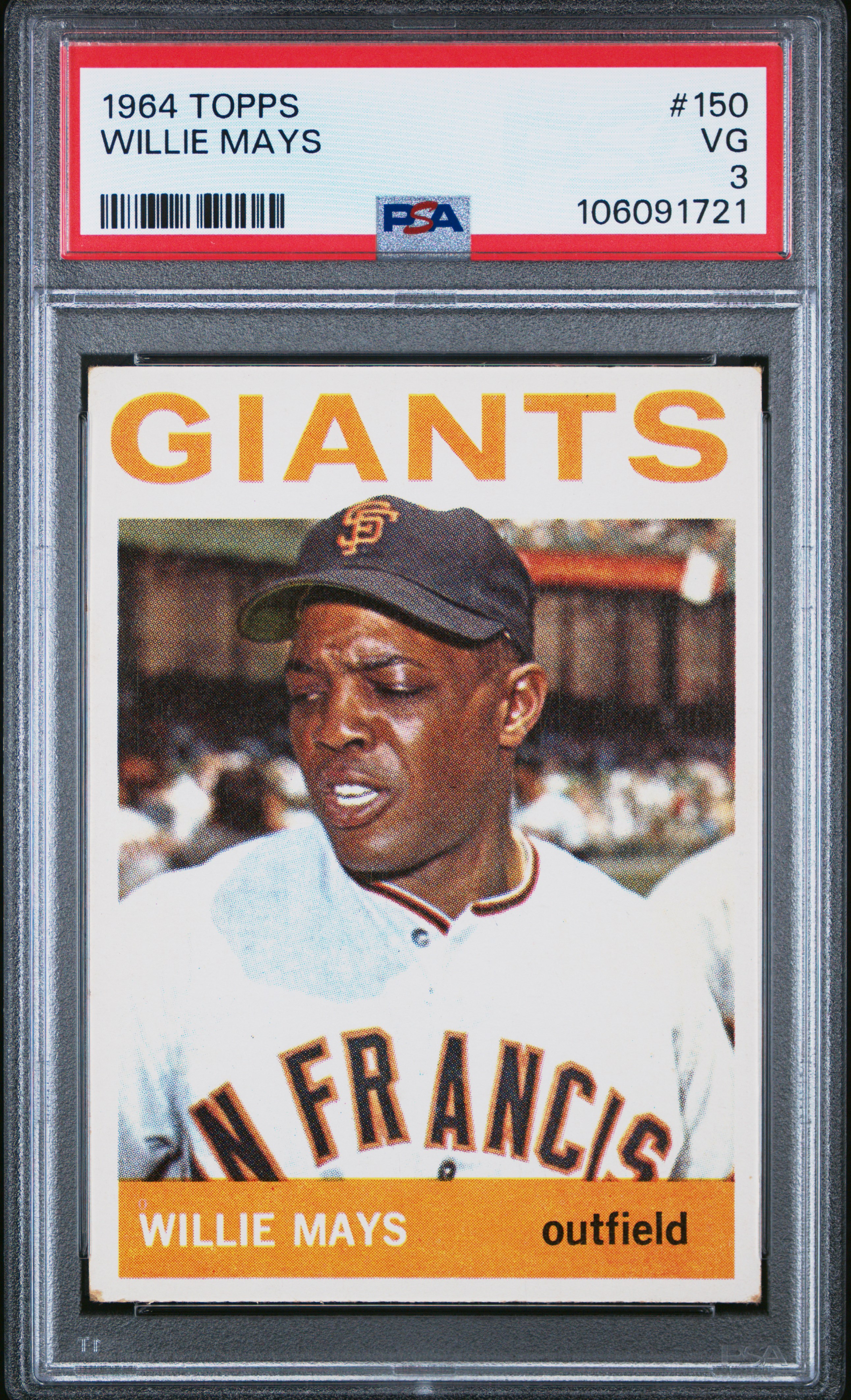 1964 Topps Willie Mays #150 Vg 3 back