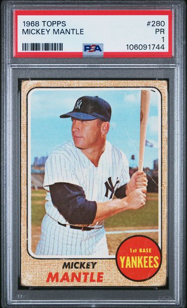 1968 Topps Mickey Mantle #280 Pr 1 front