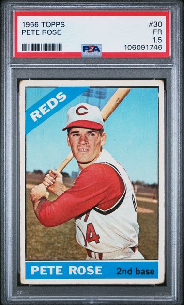 1966 Topps Pete Rose #30 Fr 1.5 front