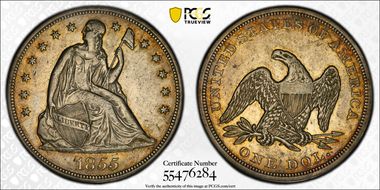 1855 $1 XF40