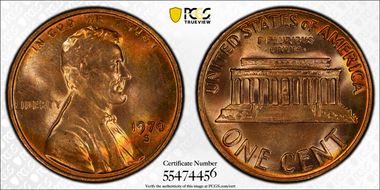 1970-S 1C Large Date MS65RB