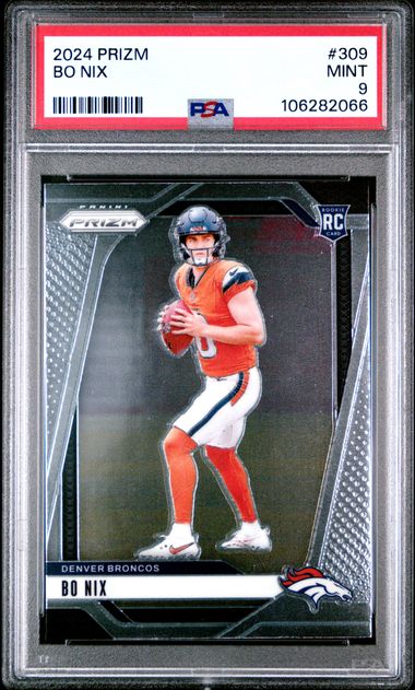 2024 Panini Prizm Bo Nix #309 Mint 9 front