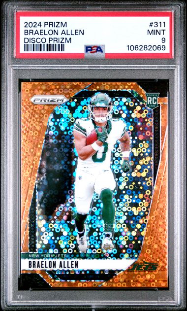 2024 Panini Prizm Braelon Allen #311 (Disco Prizm) Mint 9 front