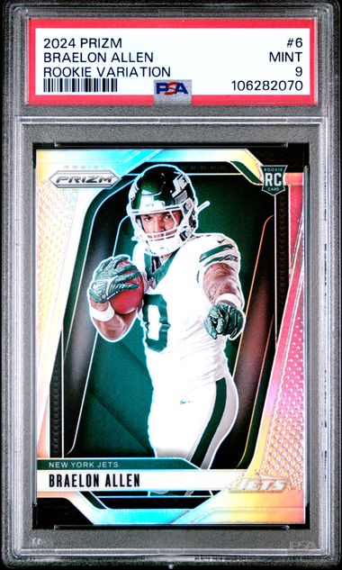 2024 Panini Prizm Rookie Variation Braelon Allen #6 Mint 9 front
