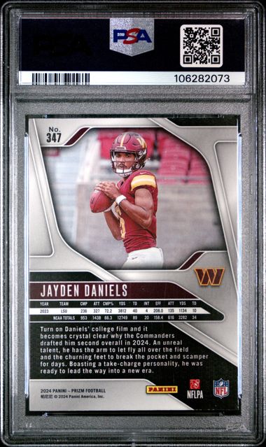 2024 Panini Prizm Jayden Daniels #347 Nm-Mt 8 back