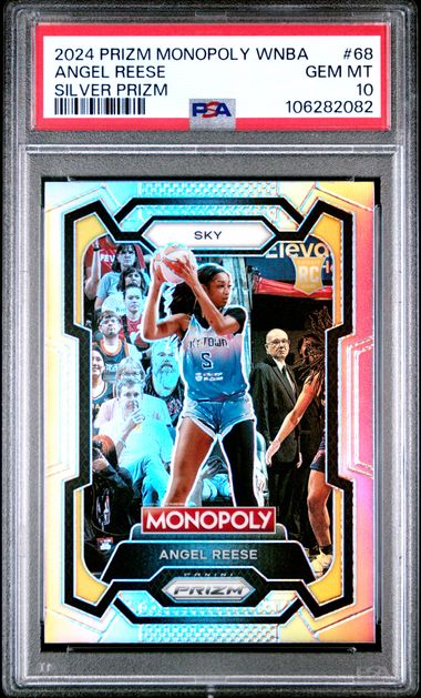 2024 Panini Prizm Monopoly Wnba Angel Reese #68 (Silver Prizm) Gem Mt 10 front