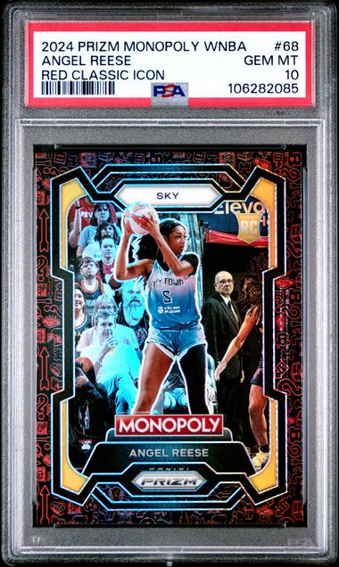 2024 Panini Prizm Monopoly Wnba Angel Reese #68 (Red Classic Icon) Gem Mt 10 front