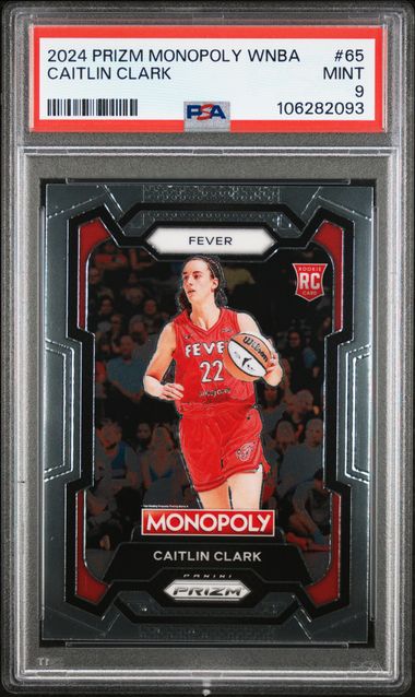 2024 Panini Prizm Monopoly Wnba Caitlin Clark #65 Mint 9 front