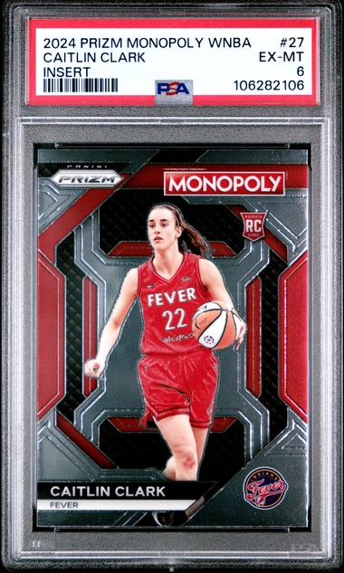 2024 Panini Prizm Monopoly Wnba Insert Caitlin Clark #27 (Insert) Ex-Mt 6 front