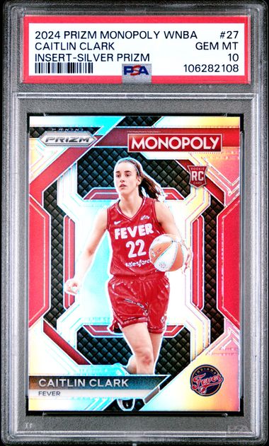 2024 Panini Prizm Monopoly Wnba Insert Caitlin Clark #27 (Insert-Silver Prizm) Gem Mt 10 front