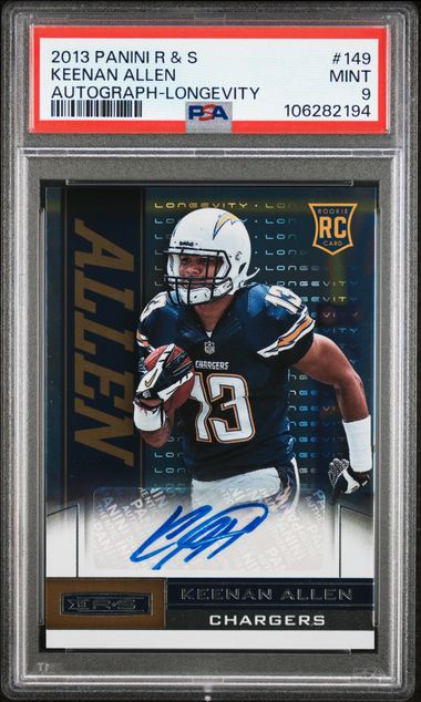 2013 Panini Rookies & Stars Keenan Allen #149 (Autograph-Longevity) Mint 9 front