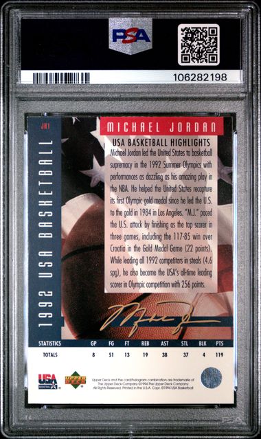 1994 Upper Deck Usa Basketball Jordan's Highlights Michael Jordan #Jh1 (Jordan's Highlights) Ex-Mt 6 back