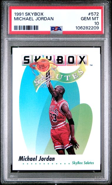 1991 Skybox Michael Jordan #572 Gem Mt 10 front