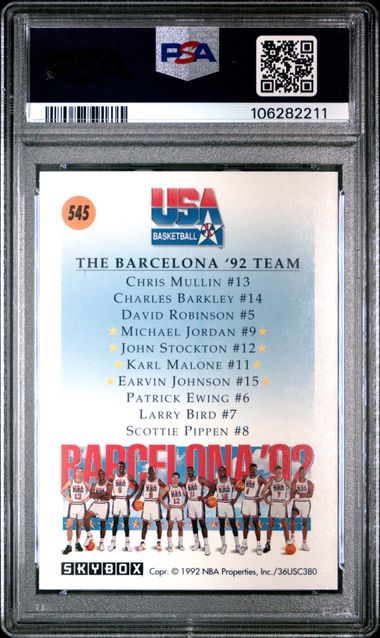 1991 Skybox Team Usa 2 #545 Mint 9 back