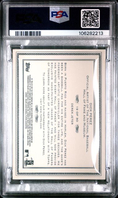 2007 Topps Allen & Ginter Dick Perez Derek Jeter #19 Mint 9 back