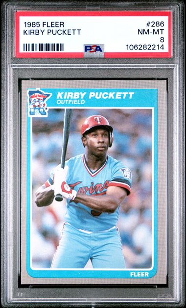 1985 Fleer Kirby Puckett #286 Nm-Mt 8 front
