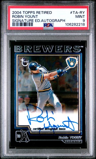 2004 Topps Retired Signature Signature Edition Autograph Robin Yount #Ta-Ry (Signature Ed.autograph) Mint 9 front