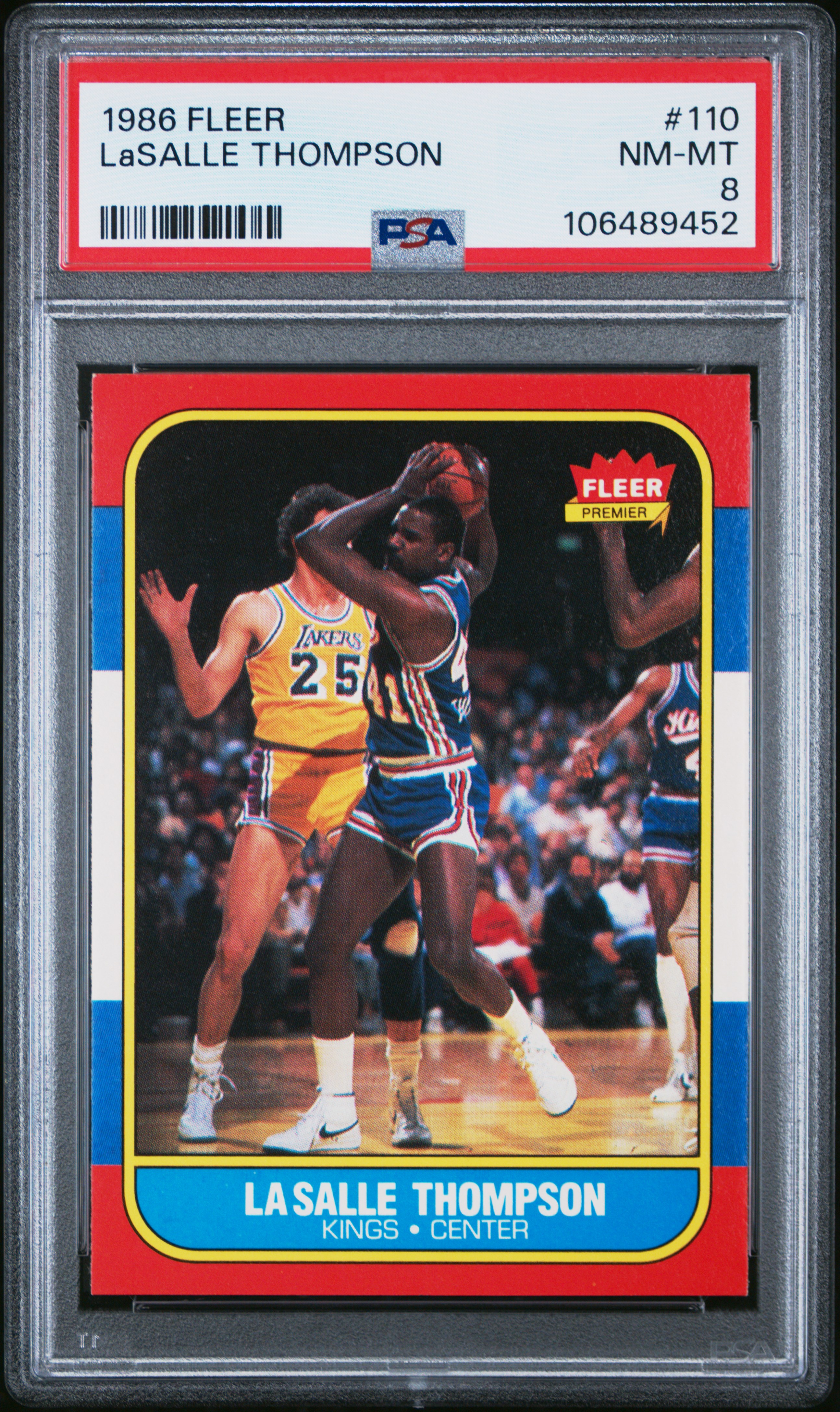 1986 Fleer Lasalle Thompson #110 Nm-Mt 8 back