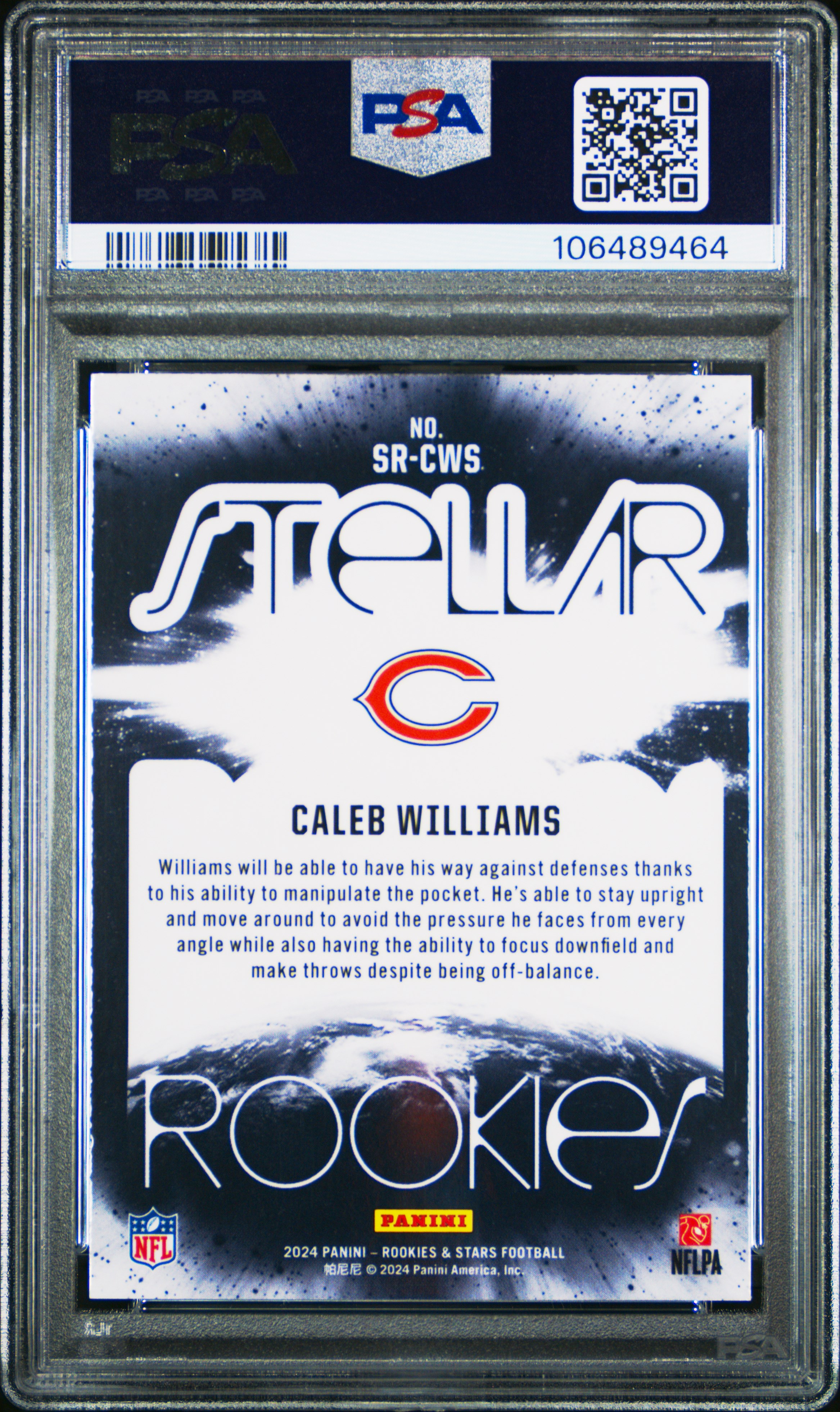 2024 Panini Rookies & Stars Stellar Rookies Caleb Williams #Srcws Mint 9 front