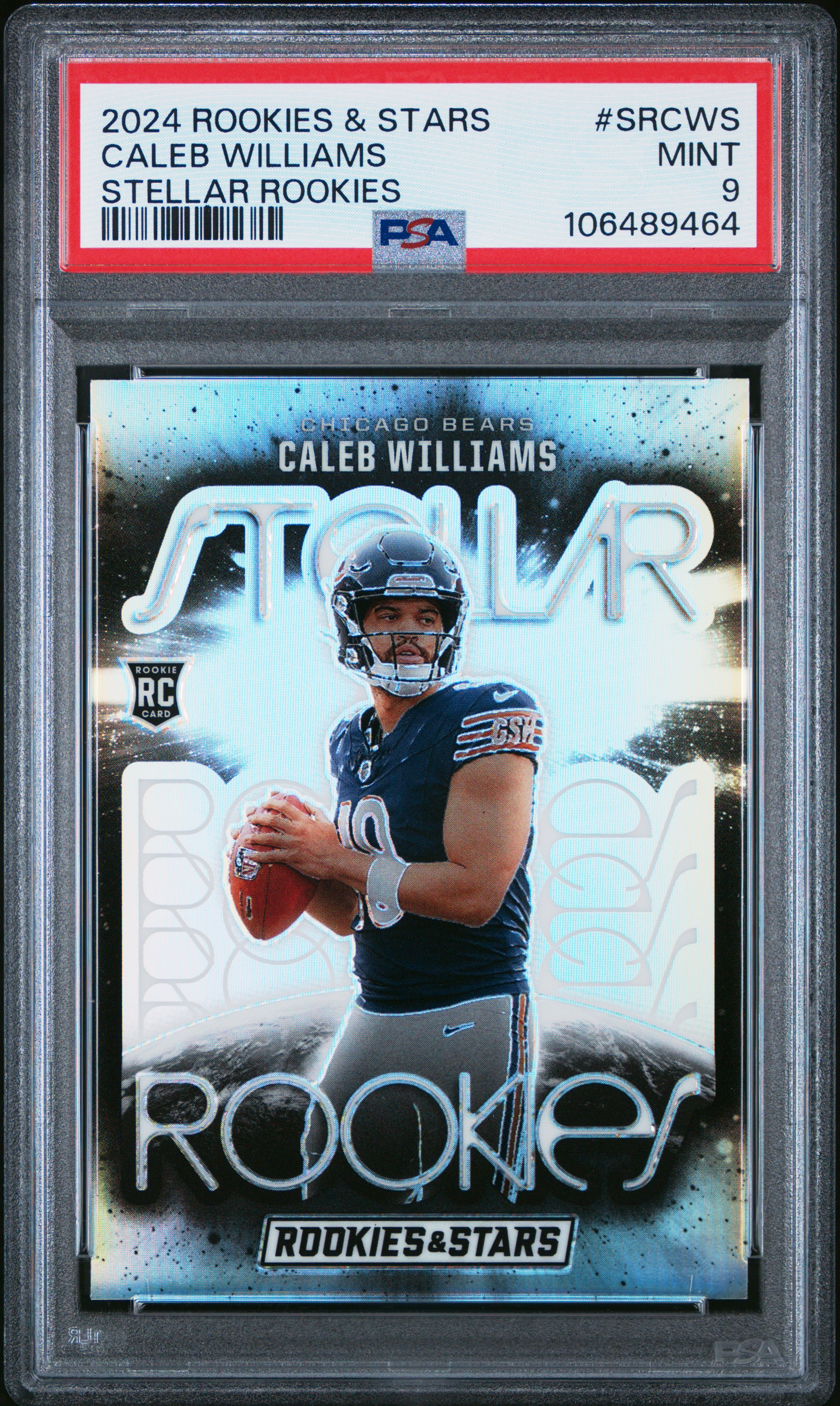 2024 Panini Rookies & Stars Stellar Rookies Caleb Williams #Srcws Mint 9 back