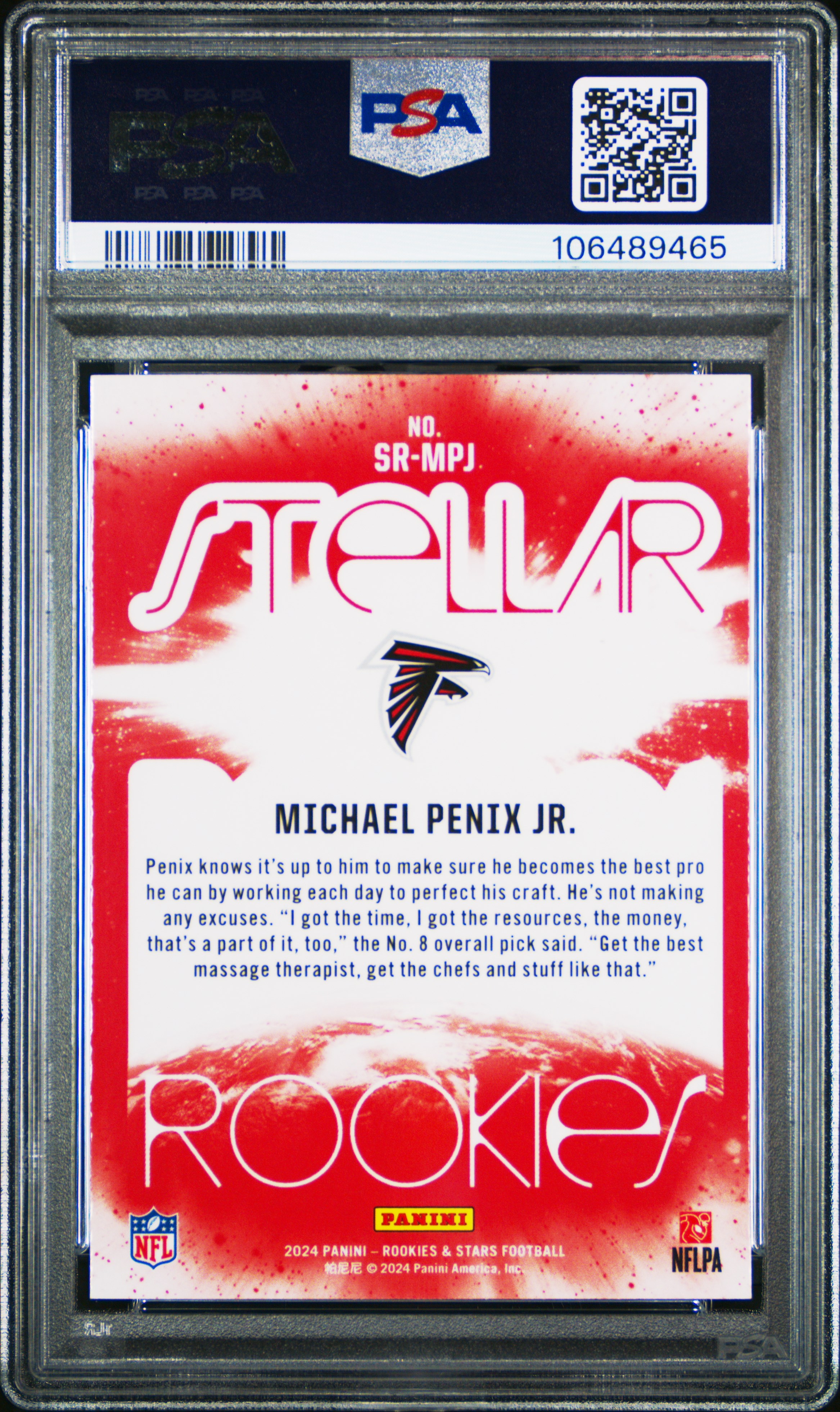 2024 Panini Rookies & Stars Stellar Rookies Michael Penix Jr. #Srmpj Mint 9 front
