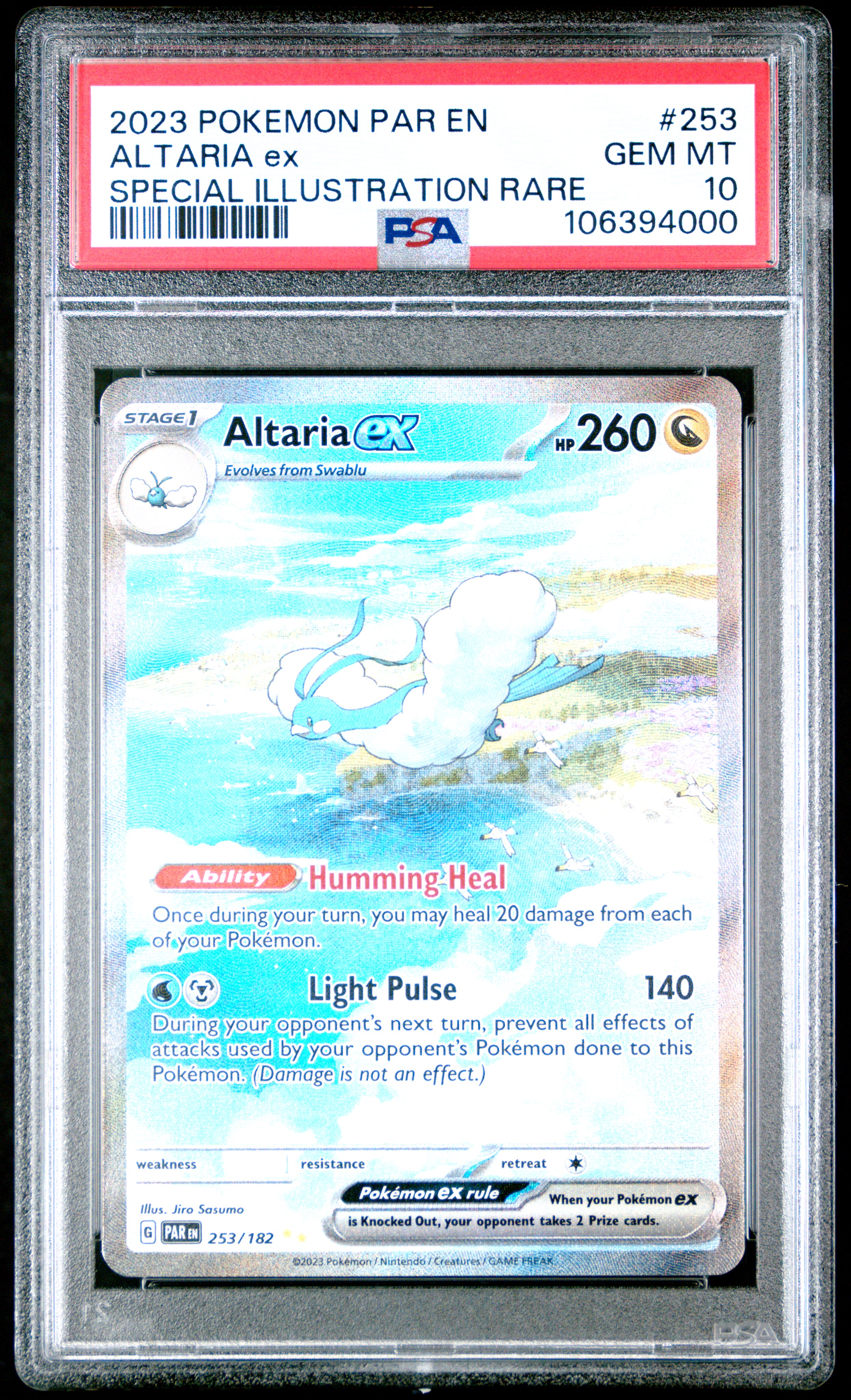 2023 Pokemon Par En-Paradox Rift Altaria Ex #253 (Special Illustration Rare) Gem Mt 10 front
