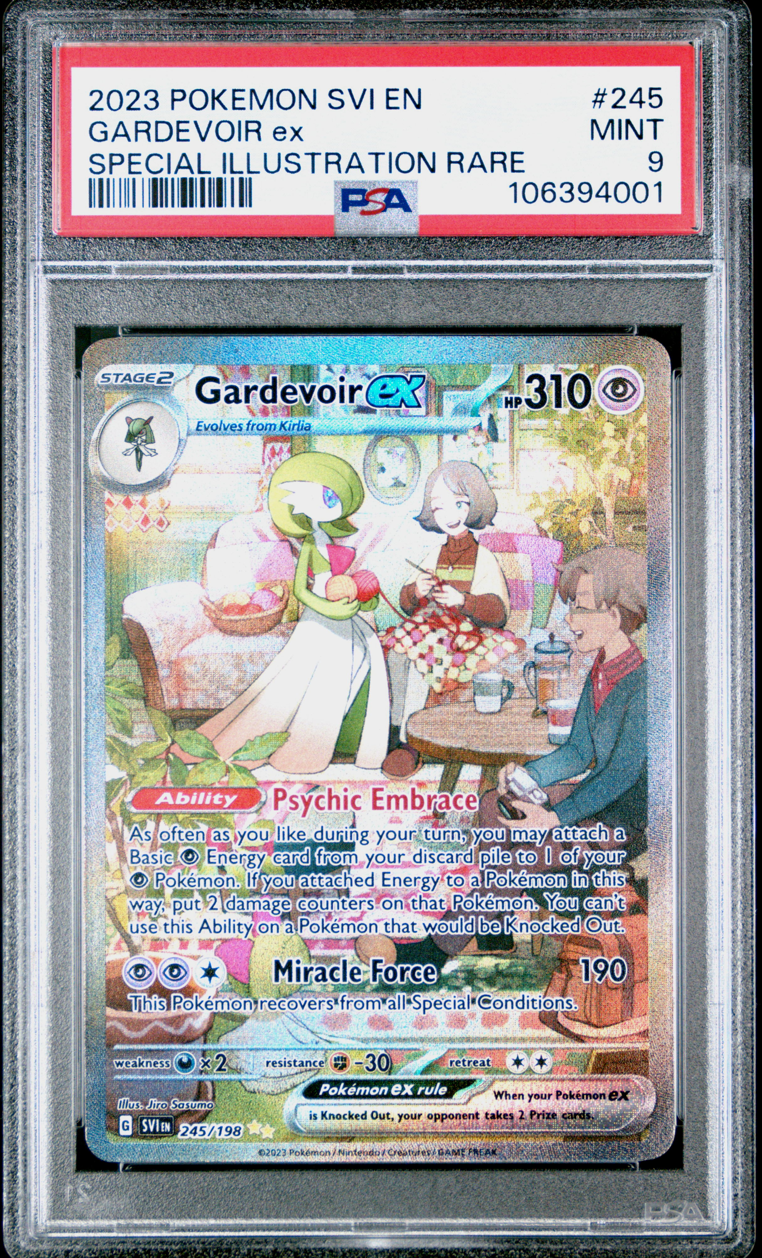 2023 Pokemon Svi En-Scarlet & Violet Gardevoir Ex #245 (Special Illustration Rare) Mint 9 front