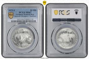 1972-J 10 Mk Munich Olympics - Stadium MS67