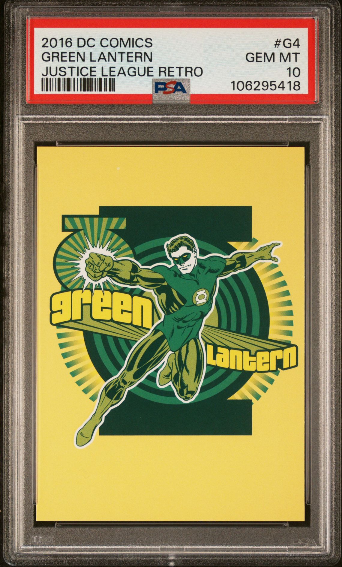 2016 Dc Dc Comics Justice League Retro #G4 Green Lantern front