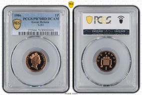 1986 1P S-B3 PR70DCAM