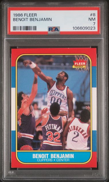 1986 Fleer Benoit Benjamin #8 Nm 7 front