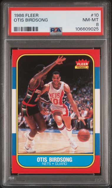 1986 Fleer Otis Birdsong #10 Nm-Mt 8 front