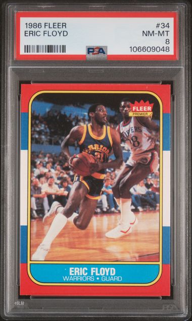 1986 Fleer Eric Floyd #34 Nm-Mt 8 front
