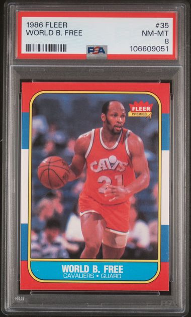 1986 Fleer World B. Free #35 Nm-Mt 8 front