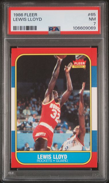 1986 Fleer Lewis Lloyd #65 Nm 7 front